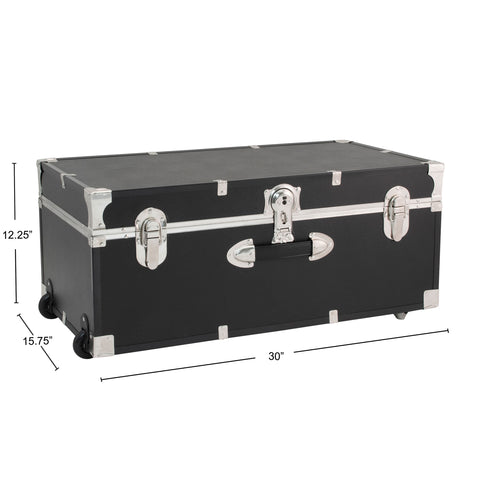Seward Explorer 30" Trunk with Wheels & Lock, Black Seward Explorer 30" Trunk with Wheels & Lock, Black
