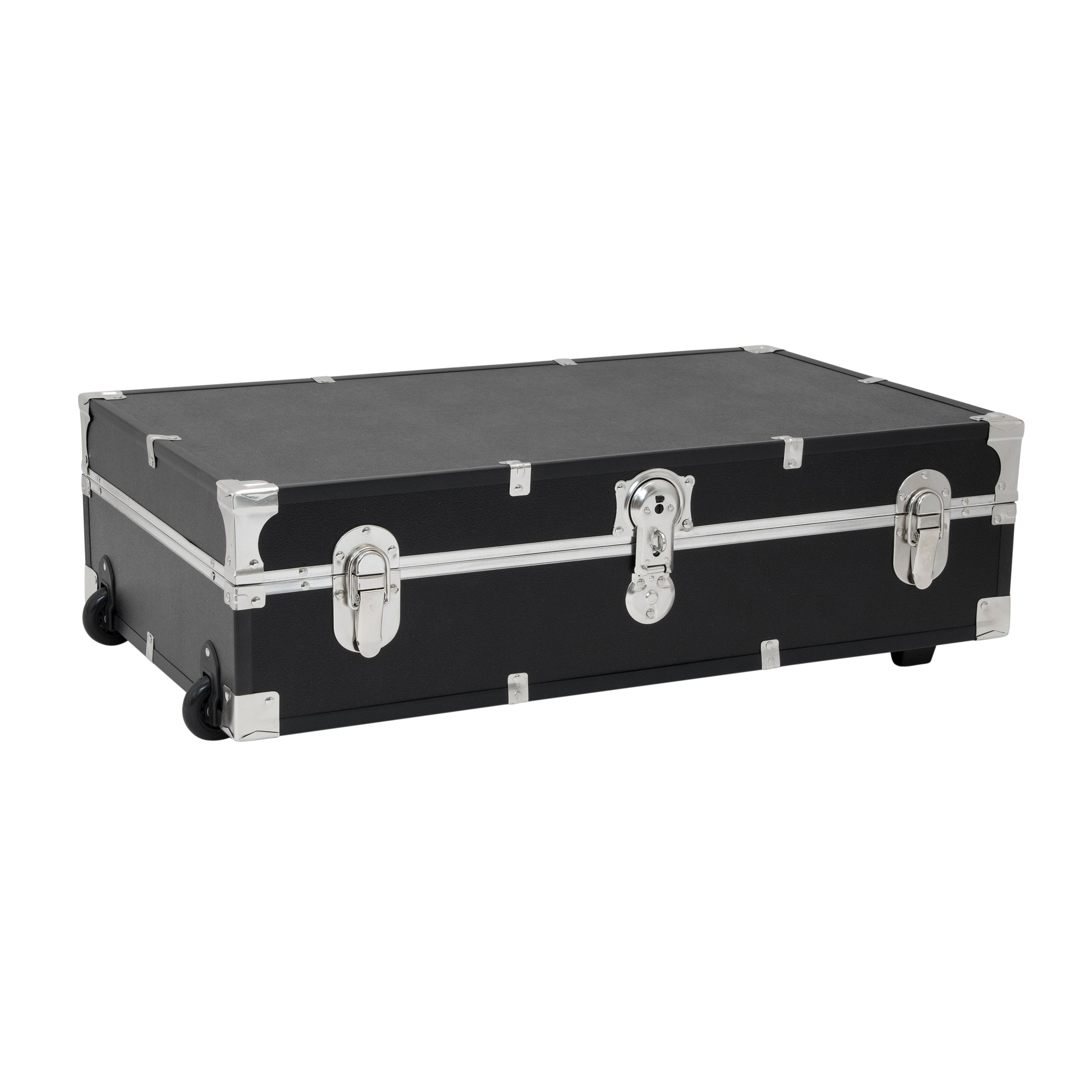Seward Under the Bed 31" Trunk with Wheels & Lock, Black Seward Under the Bed 31" Trunk with Wheels & Lock, Black