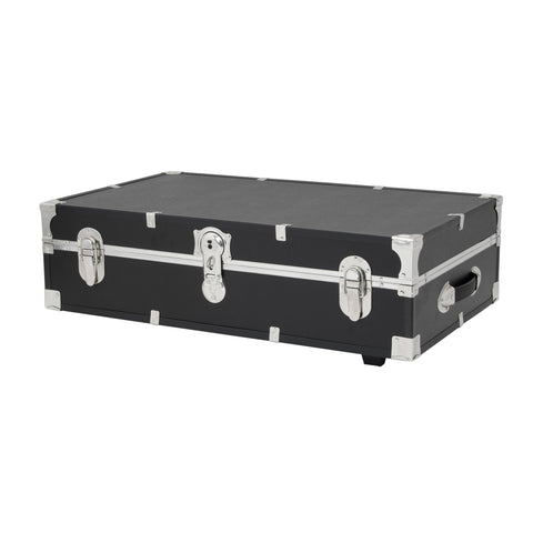 Seward Under the Bed 31" Trunk with Wheels & Lock, Black Seward Under the Bed 31" Trunk with Wheels & Lock, Black