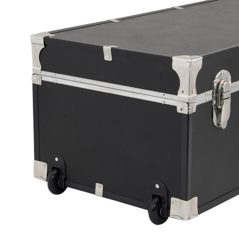 Wheels for easy moving - Seward Rover 30" Trunk with Wheels & Lock, Black