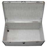 Seward Traveler 31" Footlocker Trunk with Wheels, Alloy Gray