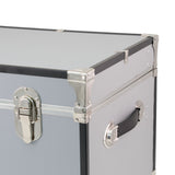 Seward Traveler 31" Footlocker Trunk with Wheels, Alloy Gray