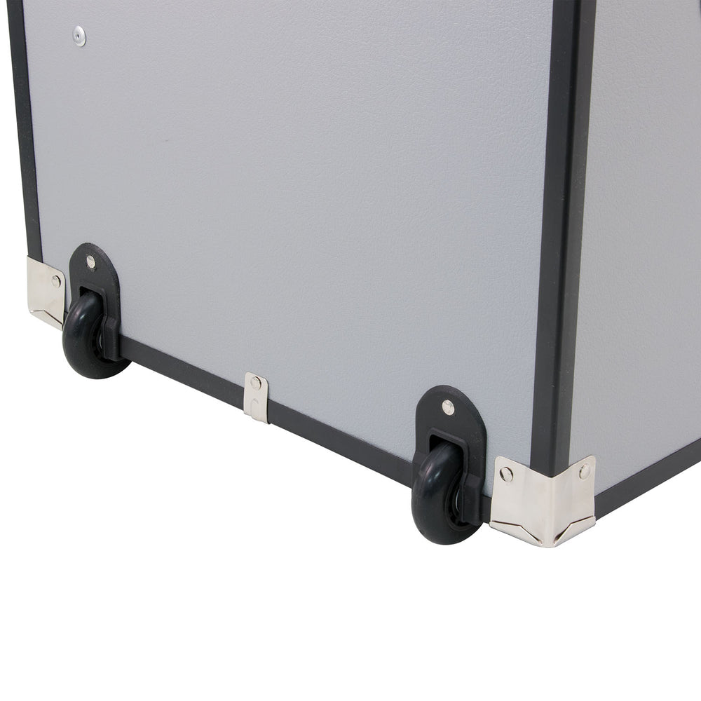 Seward Traveler 31" Footlocker Trunk with Wheels, Alloy Gray
