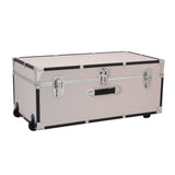 Seward Rover 30" Trunk with Wheels & Lock, Bone