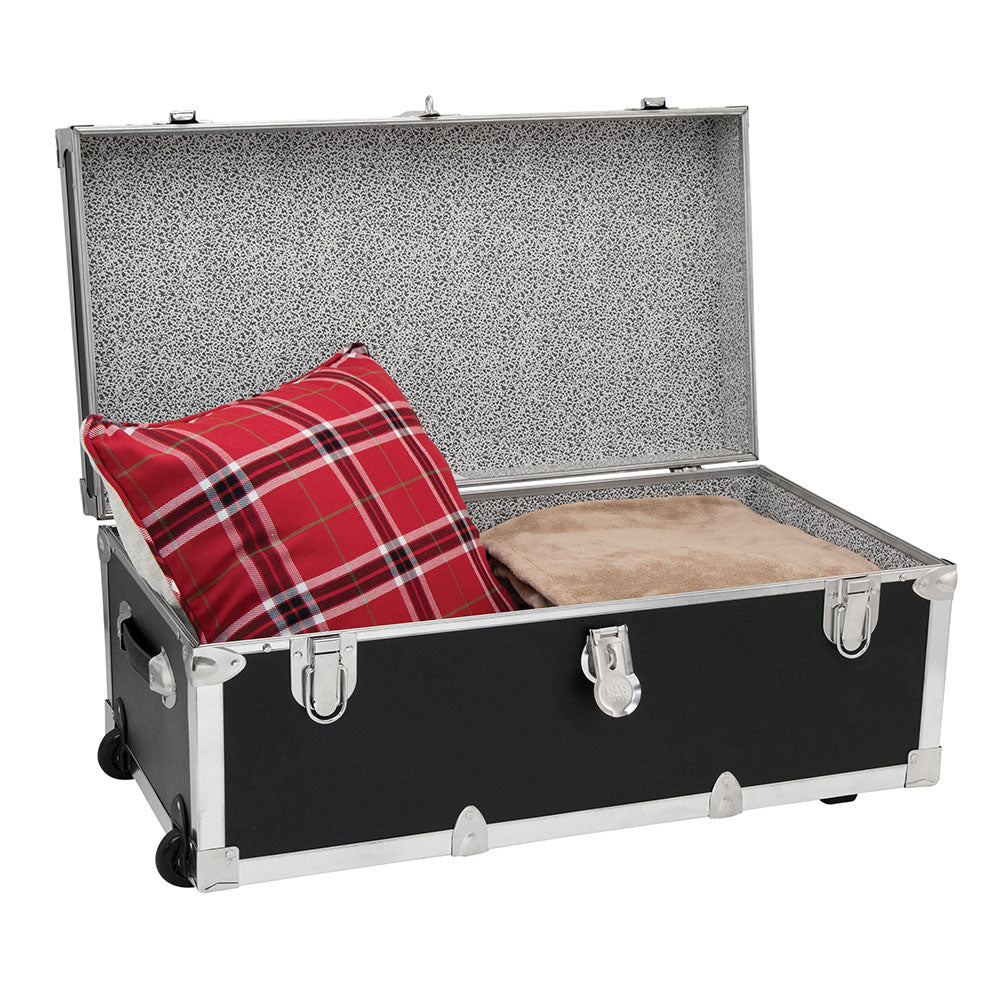 Seward Traveler 30" Trunk with Wheels & Lock, Black