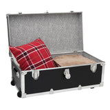 Seward Traveler 30" Trunk with Wheels & Lock, Black